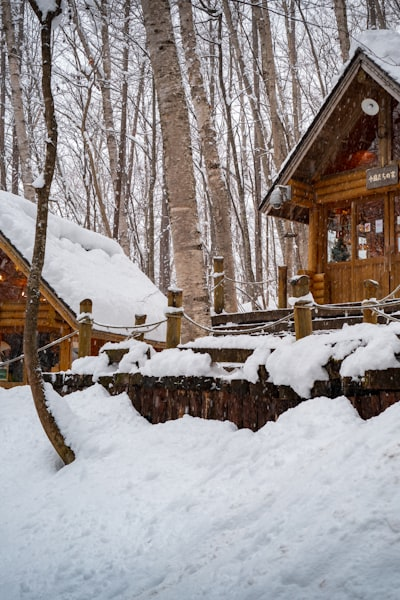 Mountains in Japan with fog
